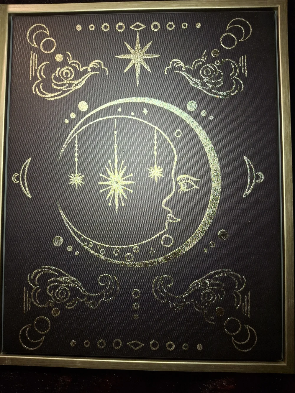 Sun and Moon Metallic Wall Art Set - Black & Gold